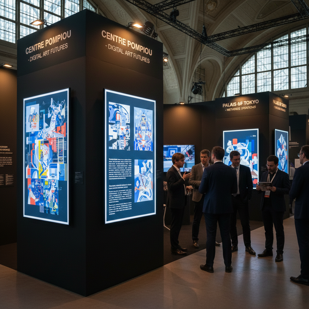 NFT Paris European museum digital art curation showing institutional integration blockchain artwork