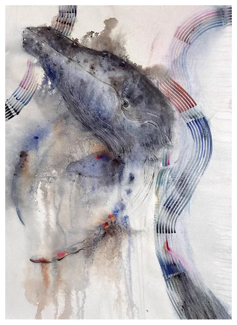 Artwork 'Humpback Whale Song Digital Copy' by Mercedes Martos Caballero - Picture 1