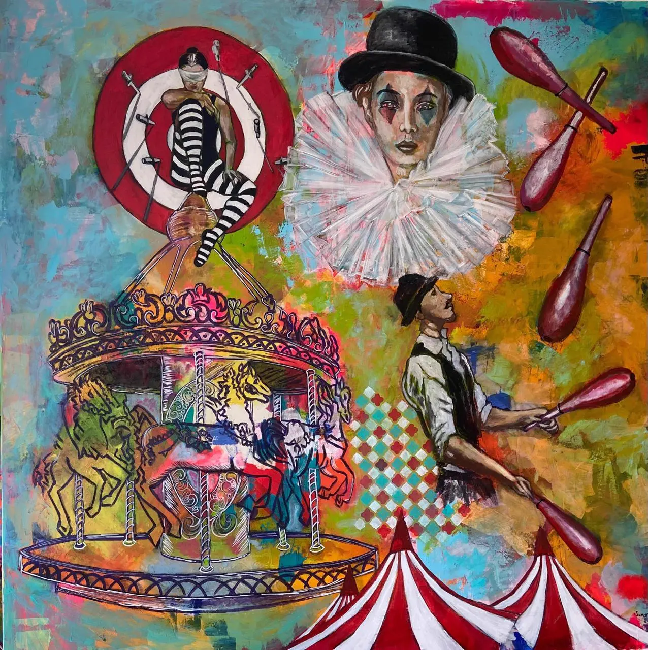 Artwork 'La Vie the Carousel Digital Copy' by Samar Kamel - Picture 1