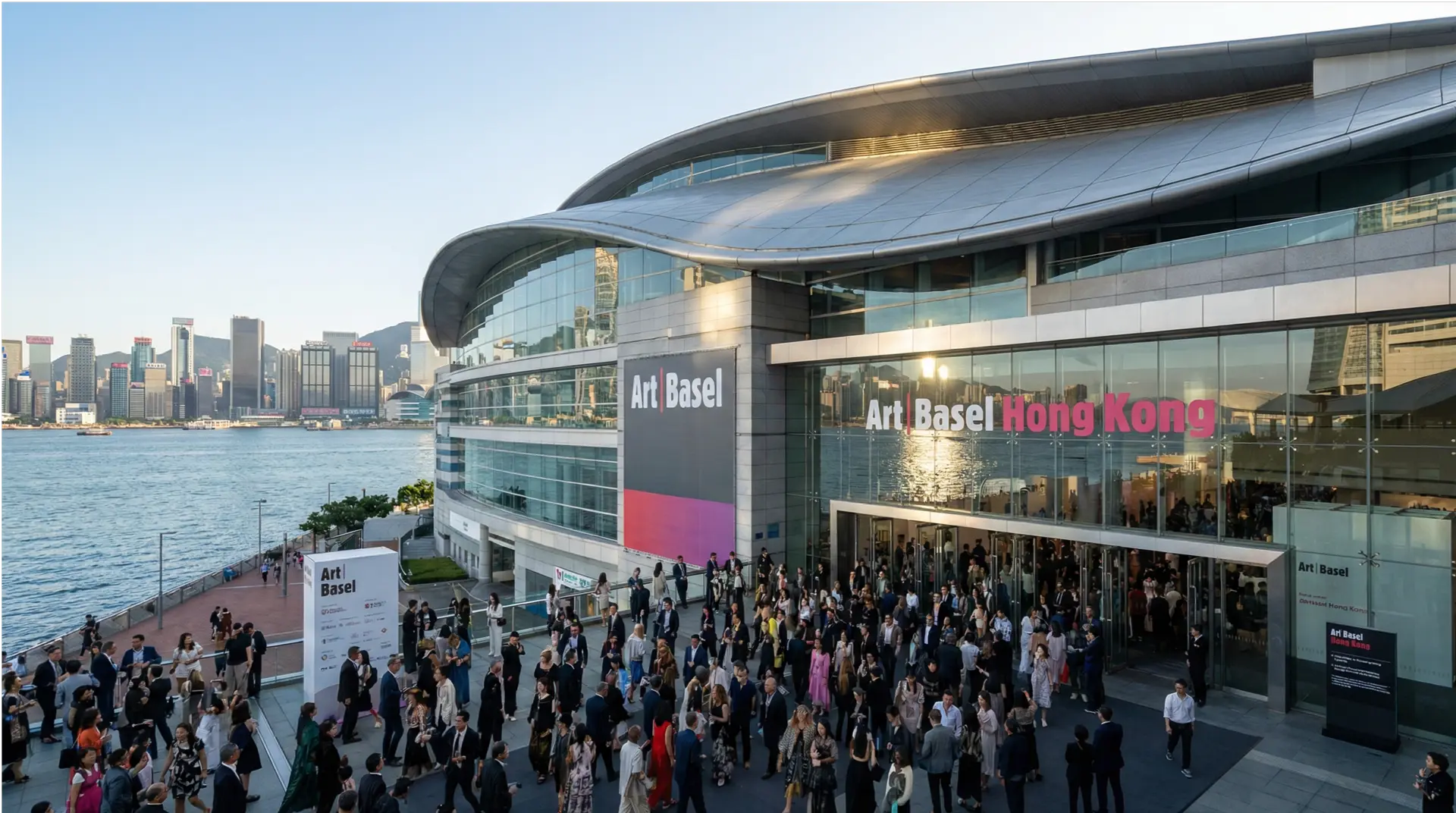 Art Basel Hong Kong 2026 HKCEC Victoria Harbour collectors art fair entrance