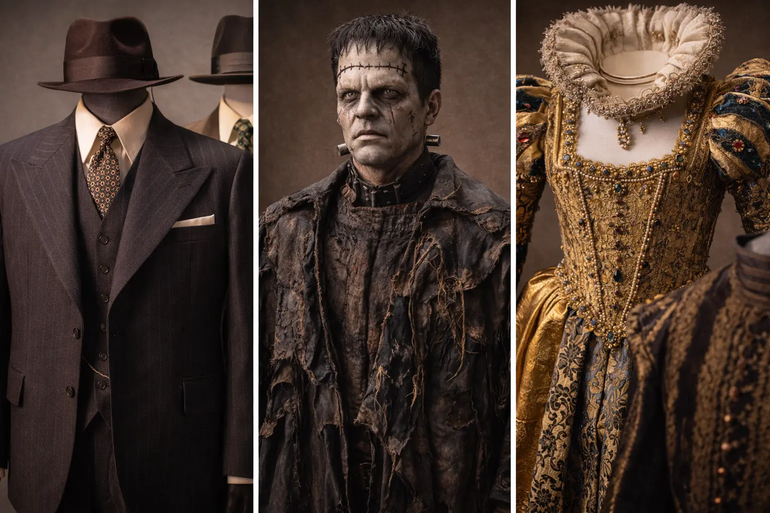Oscar 2026 Best Costume Design nominees Sinners Frankenstein Hamnet period costume craftsmanship details