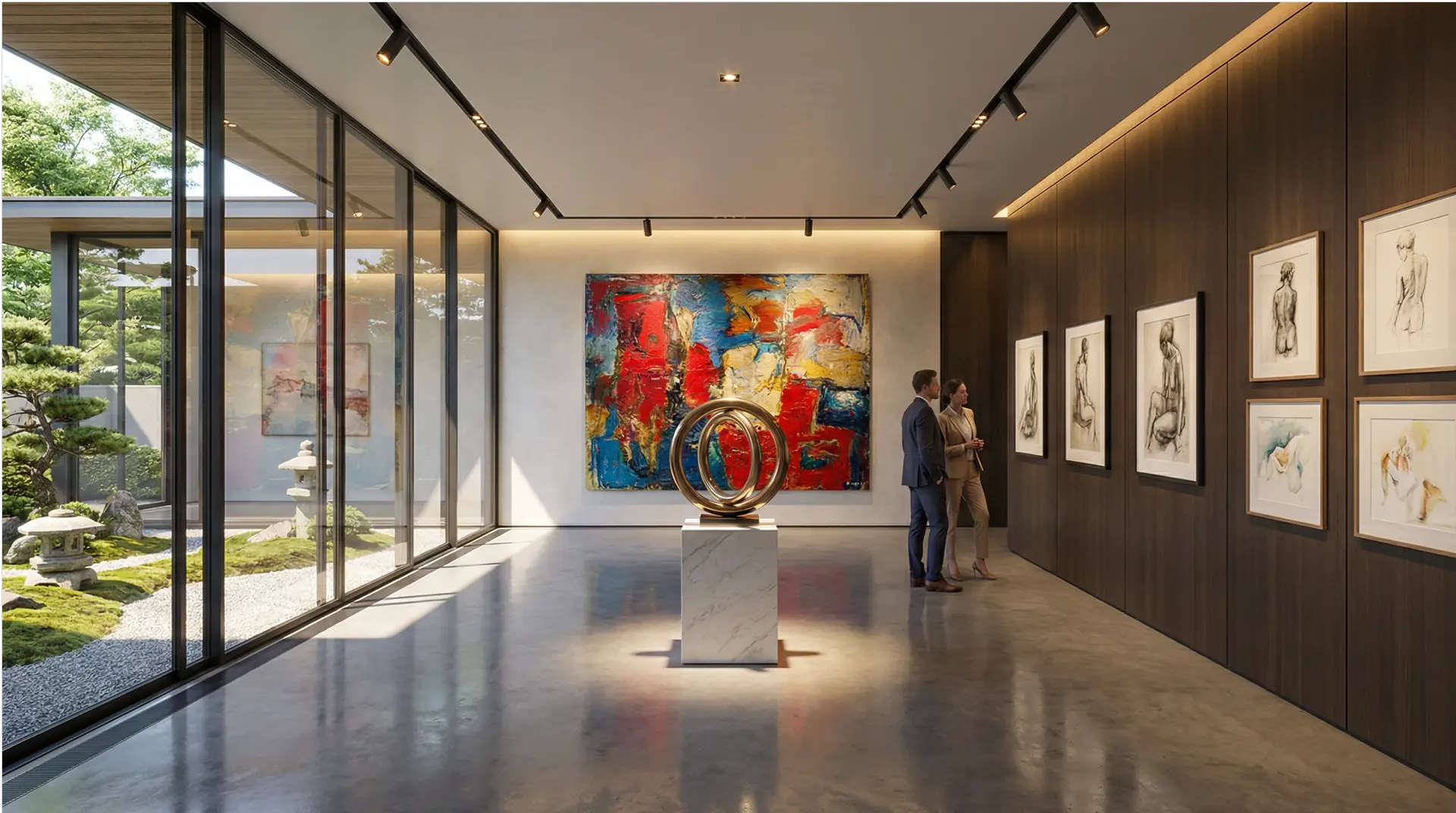 Art investment portfolio collector private gallery paintings sculpture works on paper diversified collection