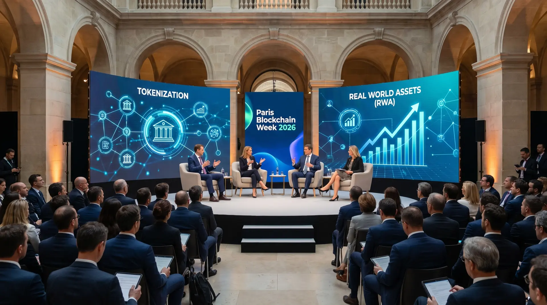 Paris Blockchain Week panel institutional tokenization RWA real world assets speakers