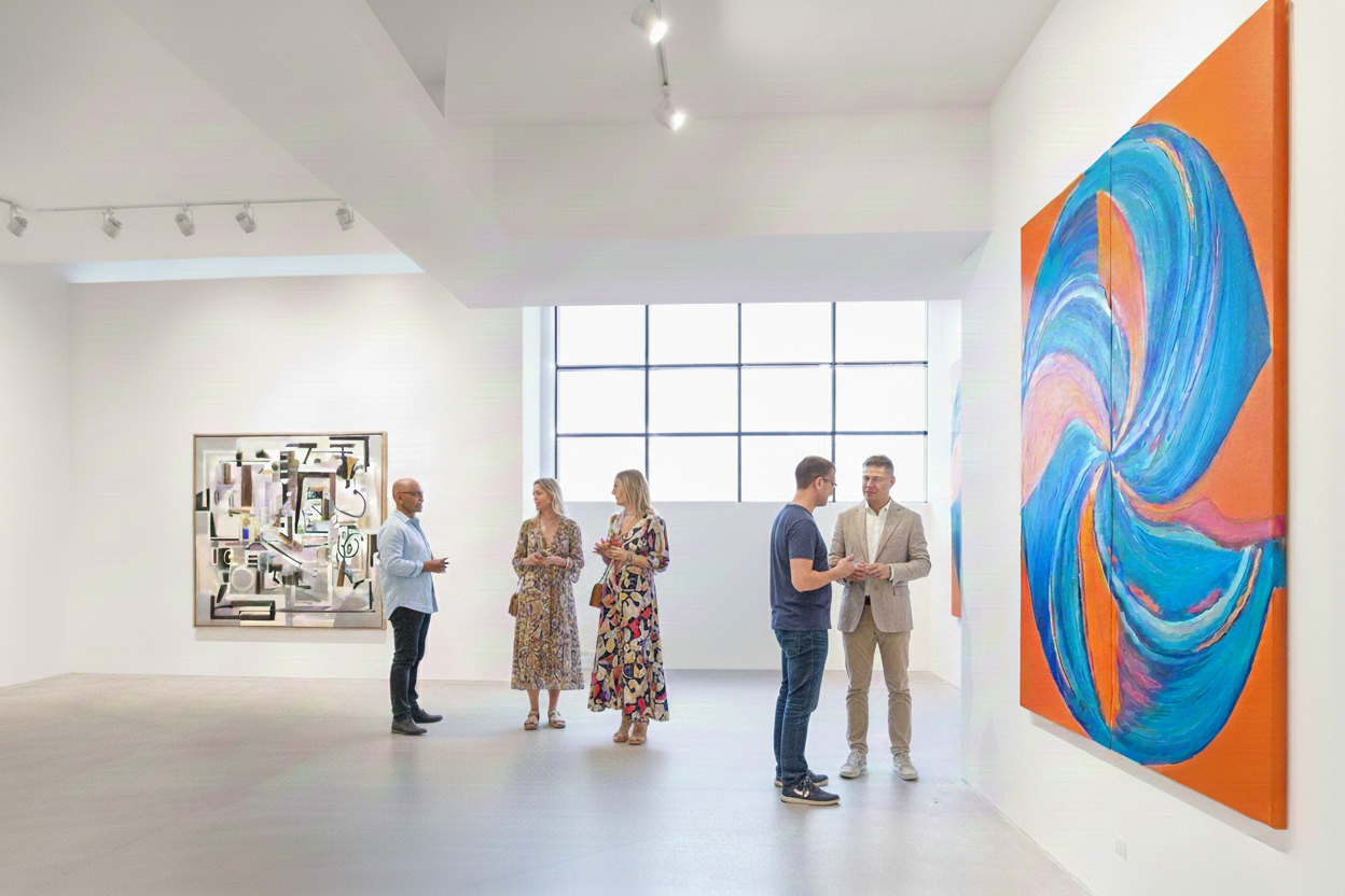 Interior gallery shot from Alserkal Avenue